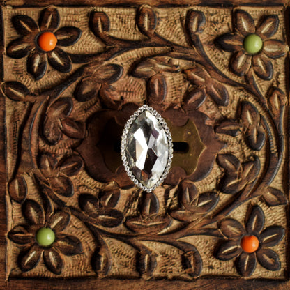 Marquise Crystal Finger Ring