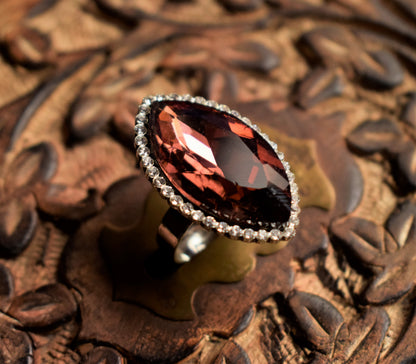 Marquise Crystal Finger Ring