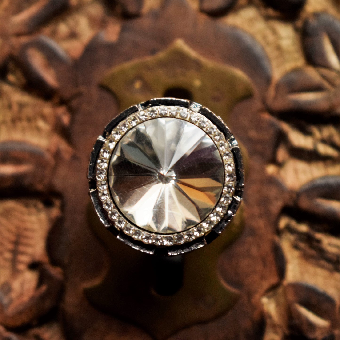 Crystal Round Finger Ring