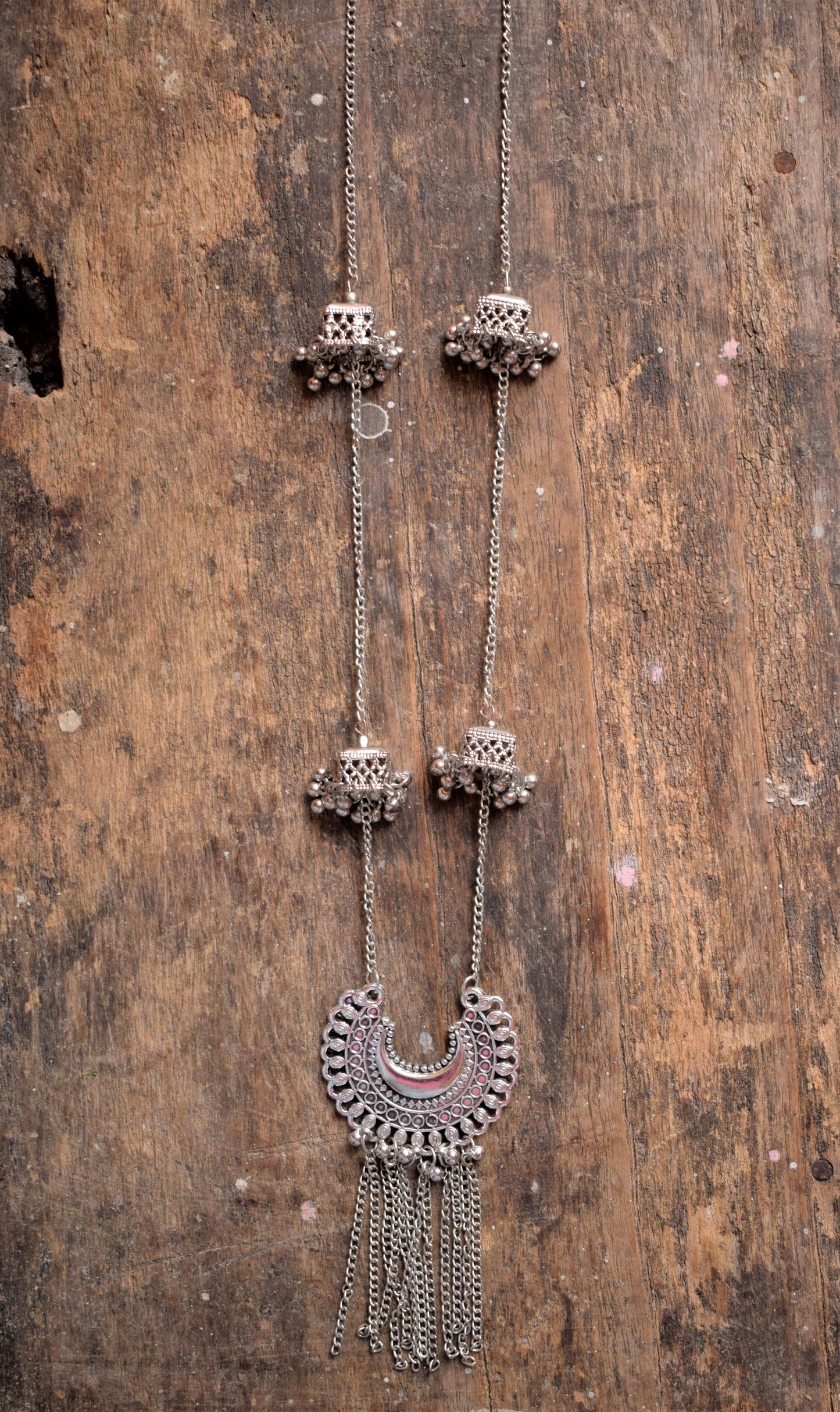 Chandbali Pendant Necklace with Jhumki