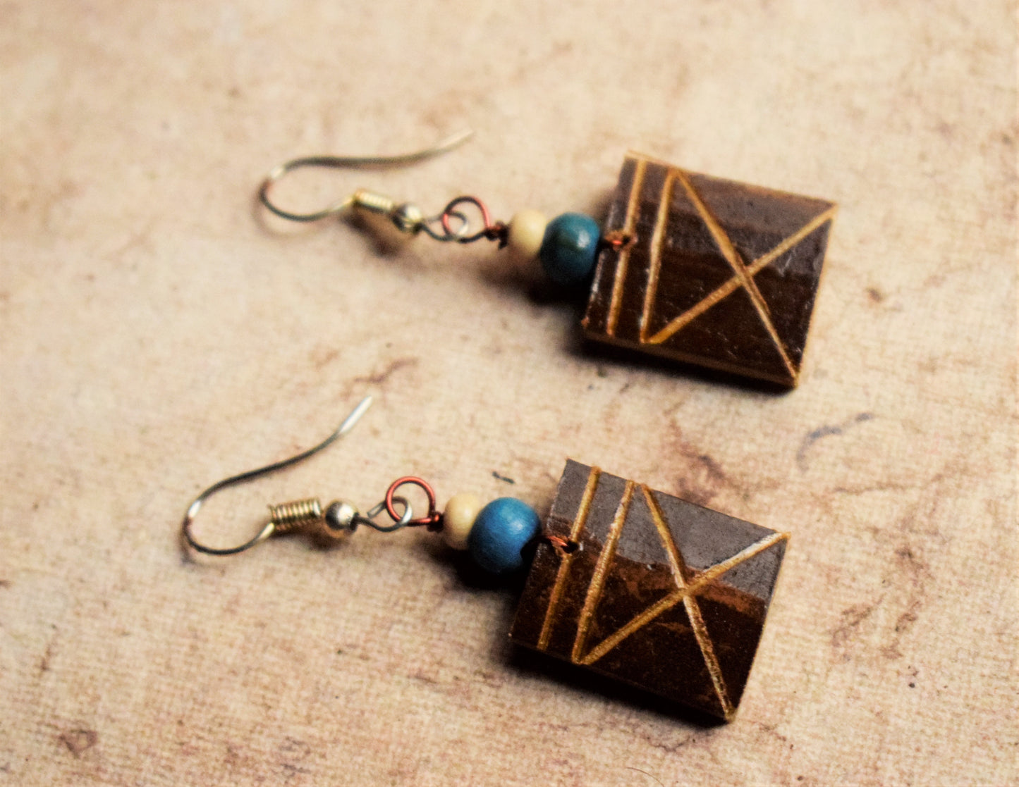 Geometric Bamboo Danglers