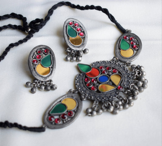 Albela Afghani Choker Necklace with Earrings