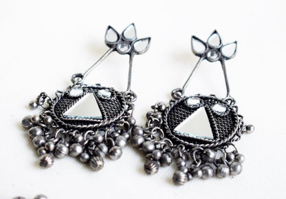 Vintage Mirror Work Rani Necklace Set