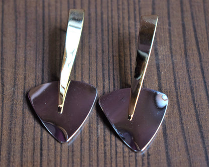 Arrow Head Dual Tone Earrings - GlitterGleam