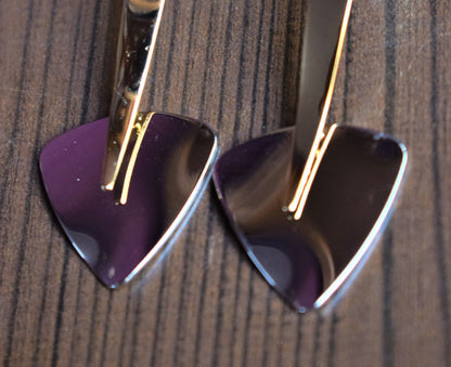 Arrow Head Dual Tone Earrings - GlitterGleam