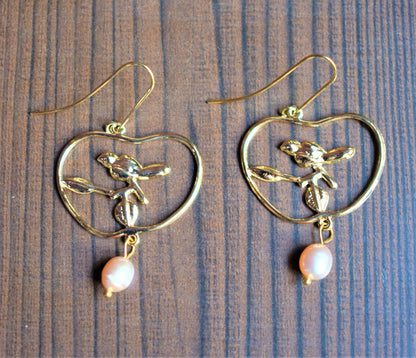 Apple Dove Earrings - GlitterGleam