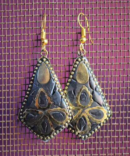 Geometric Tibetan Danglers - GlitterGleam