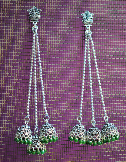 Kalash Kashmiri Latkan Earrings - GlitterGleam