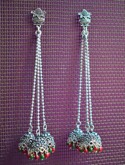 Kalash Kashmiri Latkan Earrings - GlitterGleam
