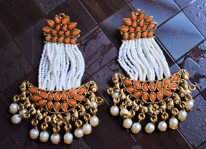 Kundan and Pearl Traditional Chandbali - GlitterGleam