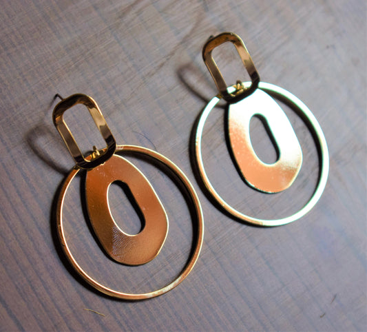 Concentric Circular Earrings - GlitterGleam