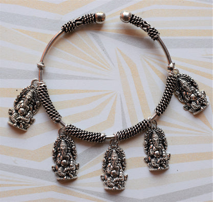German Silver Hanging Pendant Bangle - GlitterGleam