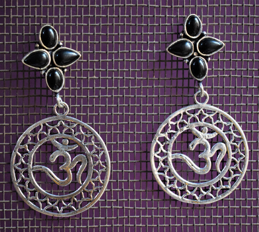 Om Gemstone Earring - GlitterGleam