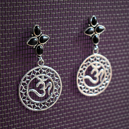Om Gemstone Earring - GlitterGleam