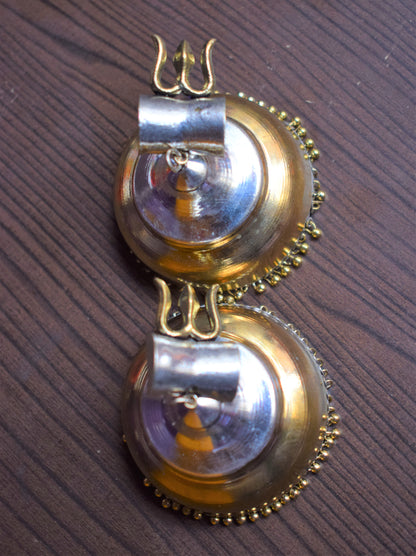 Jumbo Trishul Dumro Earrings - GlitterGleam