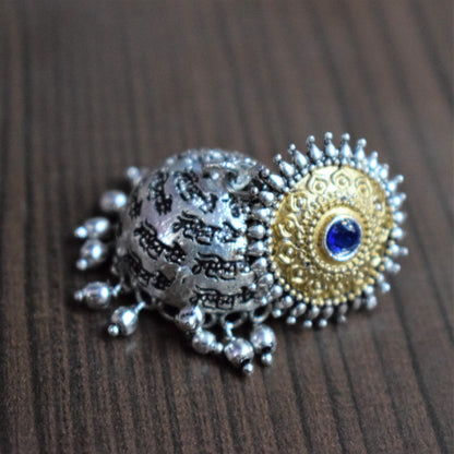 ' महादेव ' Mahadev Scripted German Silver Jhumki - GlitterGleam