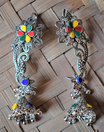 German Silver Afghani Earcuffs - GlitterGleam