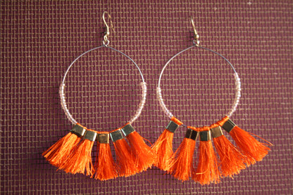 Tassel Hoop Earring - GlitterGleam
