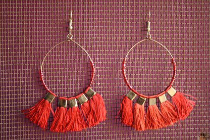 Tassel Hoop Earring - GlitterGleam