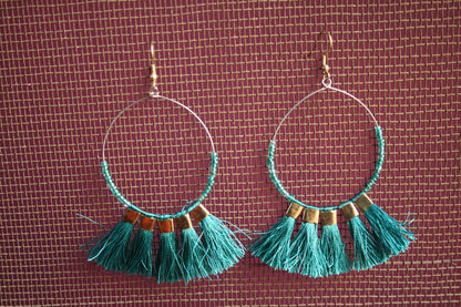 Tassel Hoop Earring - GlitterGleam