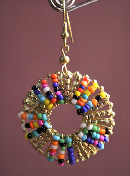 Alloy Beaded Danglers - GlitterGleam