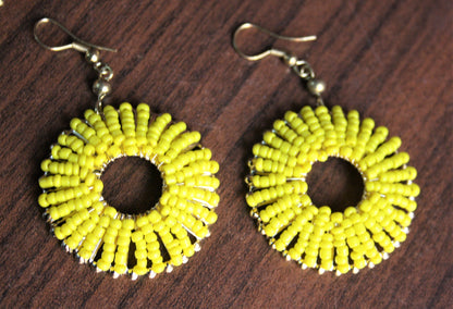 Alloy Beaded Danglers - GlitterGleam