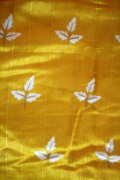 Bollywood Inspired Silk Saree with Gota & Printed Border - GlitterGleam