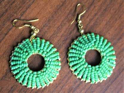 Alloy Beaded Danglers - GlitterGleam