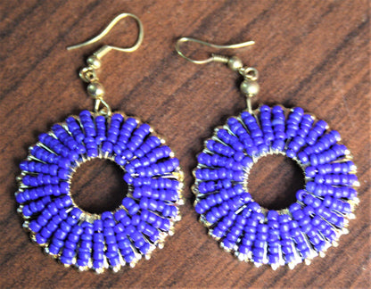 Alloy Beaded Danglers - GlitterGleam