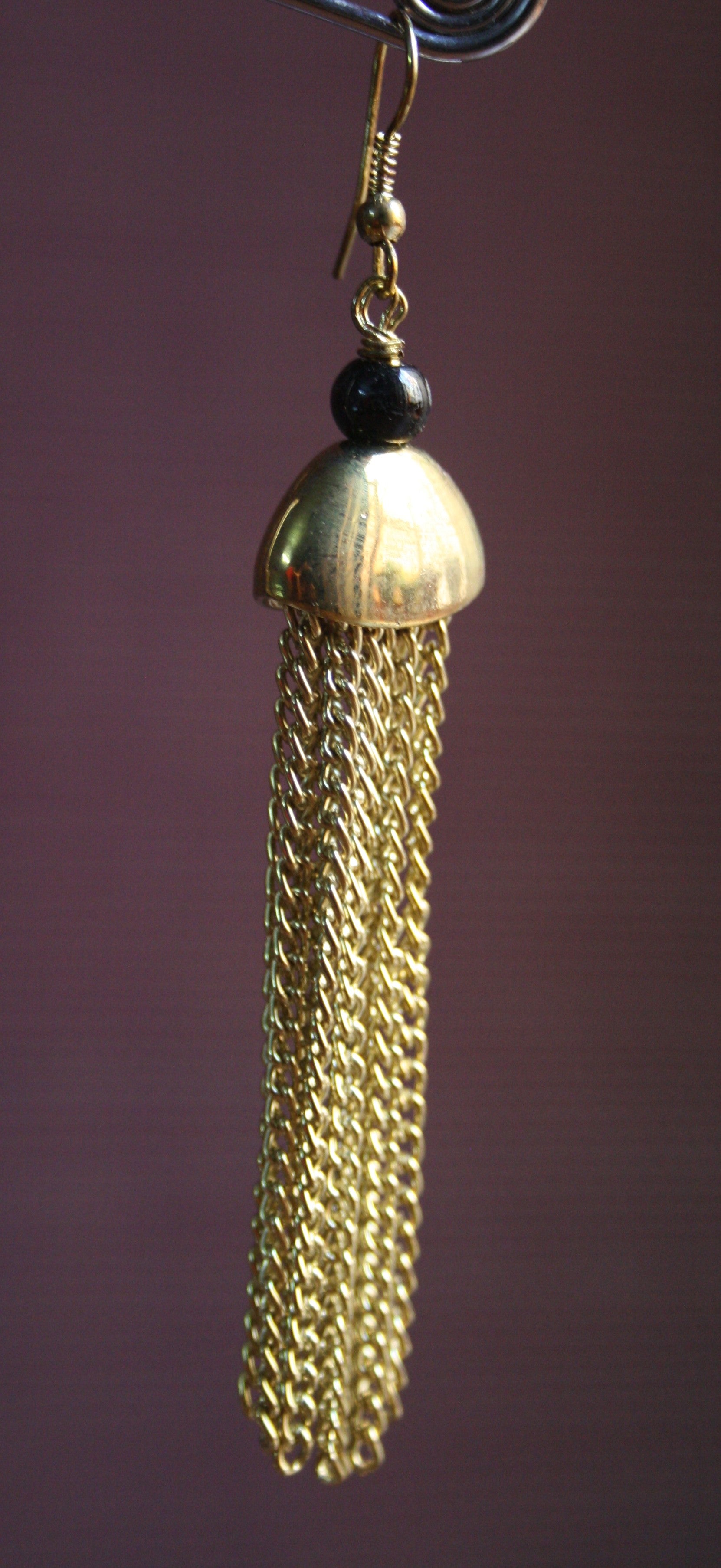 Gold & Silver Plated Dangle Drop Tassel Earrings - GlitterGleam