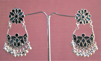 Double Hook Meenakari Earrings - GlitterGleam