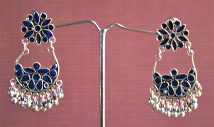 Double Hook Meenakari Earrings - GlitterGleam