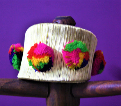 Metal Wire Pom Pom Bracelet - GlitterGleam