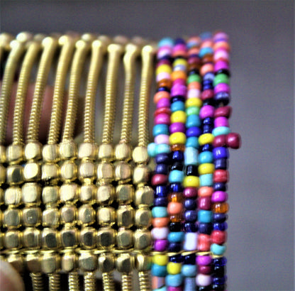 Alloy Bead Multicolored Bracelet - GlitterGleam