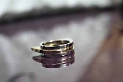Designer 2 in 1 Gold & Silver Plated Finger Ring - GlitterGleam