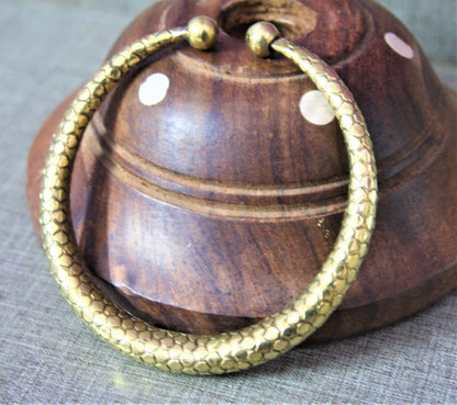 Golden Oxidized Tribal Kada - GlitterGleam