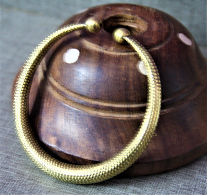 Golden Oxidized Tribal Kada - GlitterGleam