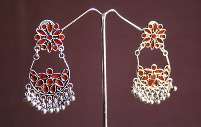 Double Hook Meenakari Earrings - GlitterGleam