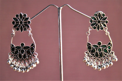 Double Hook Meenakari Earrings - GlitterGleam