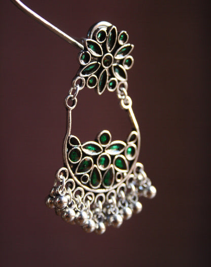 Double Hook Meenakari Earrings - GlitterGleam
