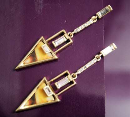 Designer Arrow Drop Earrings - GlitterGleam