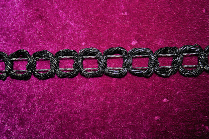 2 layered pearl studded leather string choker - GlitterGleam