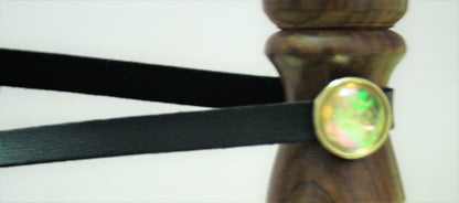 Crystal studded leather choker - GlitterGleam