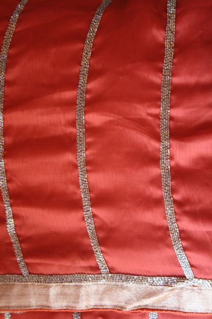 Heavy Zarkan Work Handcrafted Saree - GlitterGleam
