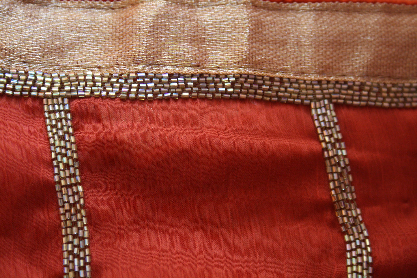 Heavy Zarkan Work Handcrafted Saree - GlitterGleam