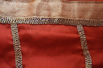 Heavy Zarkan Work Handcrafted Saree - GlitterGleam