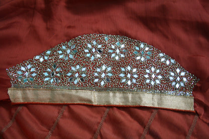 Heavy Zarkan Work Handcrafted Saree - GlitterGleam