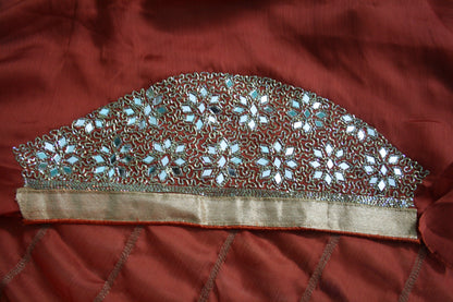 Heavy Zarkan Work Handcrafted Saree - GlitterGleam