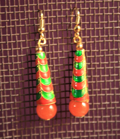 Meenakari Dangle Drop earrings - GlitterGleam
