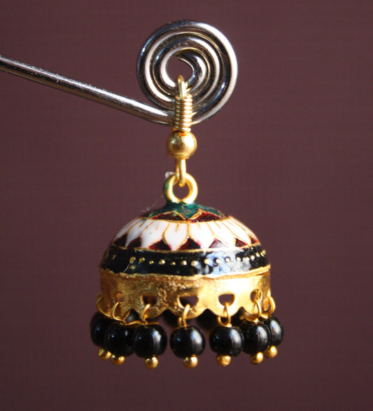 Small Meenakari Jhumki - GlitterGleam